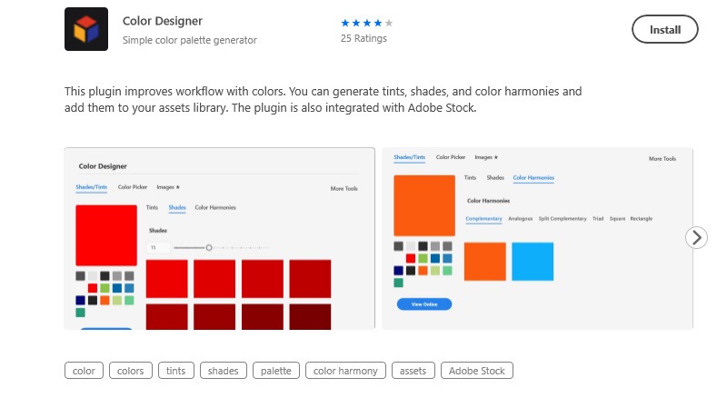 Color Designer for Adobe XD