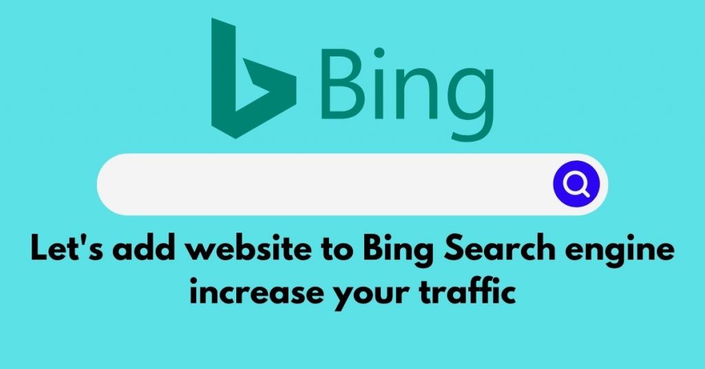 How to add website to bing search engine