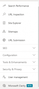 SiteMap in Bing Console